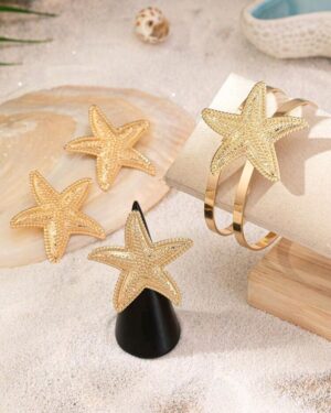 Pendientes + anillo + brazalete