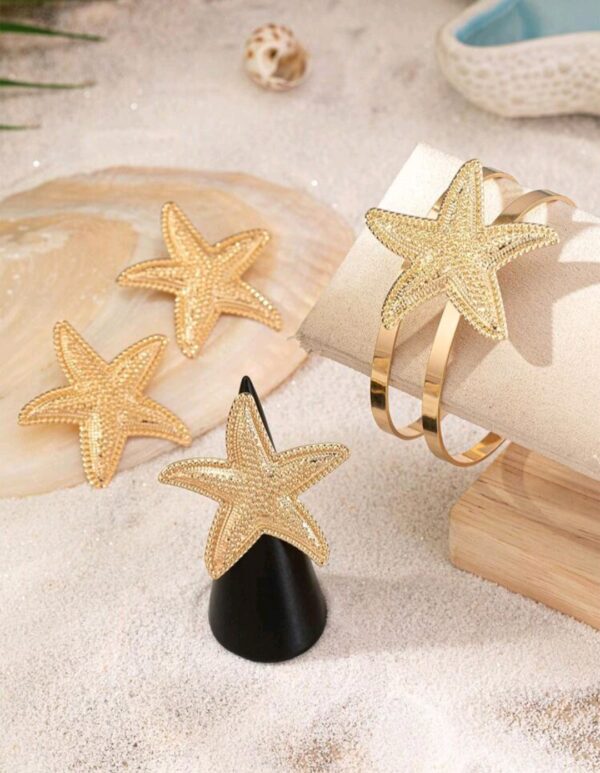 Pendientes + anillo + brazalete
