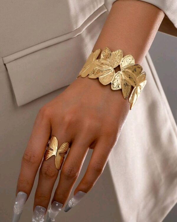 Brazalete + anillo Carolina